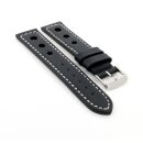 Rallye XL-Uhrenarmband Rallye-RX-Design schwarz-WN 24 mm