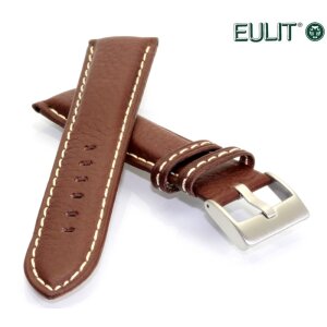 EULIT Uhrenarmband Retro-Look Modell Imola dunkelbraun 22 mm
