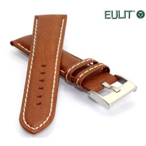 EULIT Uhrenarmband Retro-Look Modell Imola hellbraun 22 mm