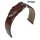 Echt Straußbein Uhrenarmband Barington goldbraun 20 mm, Handarbeit
