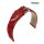 Echt Straußbein Uhrenarmband Barington rot 20 mm, Handarbeit