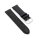 Feines Leder Uhrenarmband Lausanne-XS schwarz 18 mm