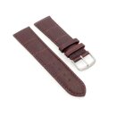 Feines Leder Uhrenarmband Lausanne-XS dunkelbraun 20 mm