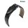 Echt Straußbein Uhrenarmband Barington schwarz 20 mm, Handarbeit