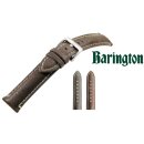 Barington Uhrenarmband Modell Antiknubuk blau 20 mm, Handarbeit