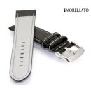 Morellato Uhrenband Biking Technic Carbon-Style schwarz-grau wasserfest 24 mm