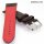 Morellato Uhrenband Biking Technic Carbon-Style schwarz-rot wasserfest 24 mm