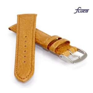 Fluco Uhrenarmband Modell Record-NL hell-braun 18 mm Handarbeit