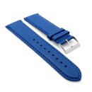 Uhrenarmband mit Unterlage Jungkalb Modell U-Chur königs-blau 18 mm