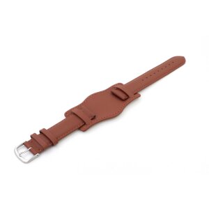 Uhrenarmband mit Unterlage Jungkalb Modell U-Chur brandy 20 mm