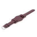 Uhrenarmband mit Unterlage Jungkalb Modell U-Chur bordeaux 20 mm