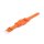 XL-Uhrenarmband mit Unterlage Jungkalb Modell U-Chur orange 18 mm