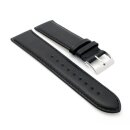 XL-Uhrenarmband mit Unterlage Jungkalb Modell U-Chur schwarz 20 mm
