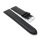 XL-Uhrenarmband mit Unterlage Jungkalb Modell U-Chur schwarz 20 mm