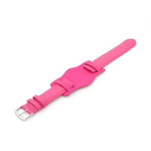 XL-Uhrenarmband mit Unterlage Jungkalb Modell U-Chur himbeer 20 mm