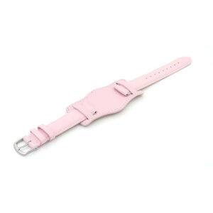 XL-Uhrenarmband mit Unterlage Jungkalb Modell U-Chur rosa 22 mm