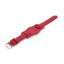 XL-Uhrenarmband mit Unterlage Jungkalb Modell U-Chur rot 18 mm