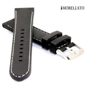 Morellato Silikon Uhrenarmband Modell Carezza-WN schwarz 20 mm