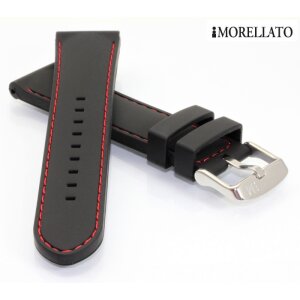 Morellato Silikon Uhrenarmband Modell Carezza-RN schwarz 20 mm