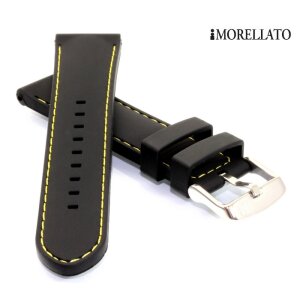 Morellato Silikon Uhrenarmband Modell Carezza-GN schwarz 24 mm