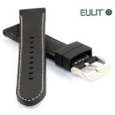 Eulit Silikon Uhrenarmband Modell Silikon-Naht-WN schwarz...