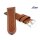 Handgefertigtes Fluco Uhrenarmband Modell Snow-Calf hellbraun 24 mm