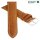 Eulit echt Strauß Uhrenarmband Modell Eco-Strauß goldbraun 18 mm