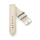 Leder Uhrenarmband Modell Canyon wasserfest sand 20 mm