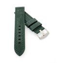 Leder Uhrenarmband Modell Canyon wasserfest grün 22 mm