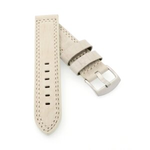 Leder Uhrenarmband Modell Canyon wasserfest sand 22 mm