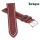 Barington echt Wasserbüffel Uhrenarmband bordeaux 18 mm, Handarbeit