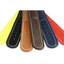 Sportliches Kalbsleder Uhrenarmband Basel-181 hellbraun 22 mm