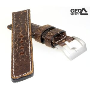 GEO-Straps Uhrenarmband Modell Break braun 22 mm PRE-V Handarbeit