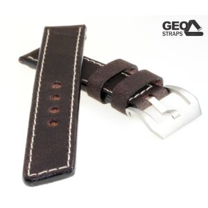 GEO-Straps Uhrenarmband Modell Pan brown braun 22 mm PRE-V Handarbeit