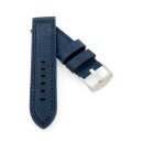 Leder Uhrenarmband Modell Canyon wasserfest blau 26 mm