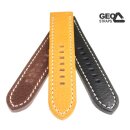 GEO-Straps Vollrindleder Uhrenarmband Modell Peninsula dunkelbraun-WN 22 mm