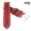 GEO-Straps Uhrenarmband Modell Mountain Bär dark red 20 mm PRE-V