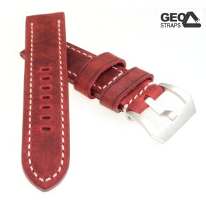 GEO-Straps Uhrenarmband Modell Mountain Bär dark red 26 mm PRE-V