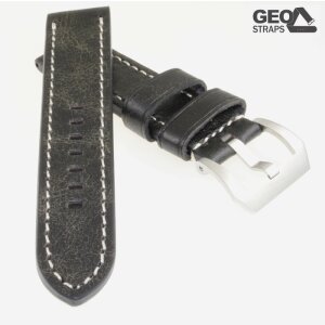 GEO-Straps Uhrenarmband Modell Second Hand schwarz 26 mm PRE-V