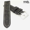 GEO-Straps Uhrenarmband Modell Second Hand schwarz 26 mm PRE-V