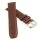 Feines Rindnappa Uhrenarmband Modell Casima mittelbraun 18 mm