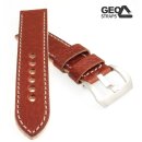 GEO-Straps Uhrenarmband Modell Pan Amerika braun 24 mm PRE-V Handarbeit