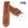 Vollrindleder Uhrenarmband Modell Bolgheri Rust cognac 22 mm