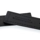 Carbon-Leder Uhrenband Modell Carbon-87A schwarz-SN wasserfest 20 mm