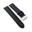 Carbon-Style Uhrenband Modell Carbon-87A schwarz-SN wasserfest 20 mm