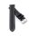 Carbon-Style Uhrenband Modell Carbon-87A schwarz-WN wasserfest 24 mm