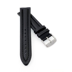Carbon-Style Uhrenband Modell Carbon-584 schwarz-SN wasserfest 18 mm