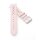 Softleder Uhrenarmband Modell Sportiva rosa 16 mm - gelocht