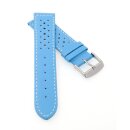 Softleder Uhrenarmband Modell Sportiva hellblau 18 mm