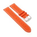 Softleder Uhrenarmband Modell Sportiva orange 20 mm